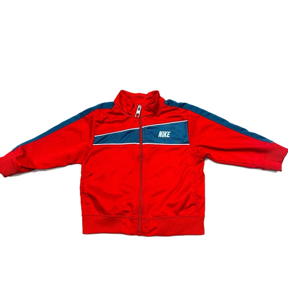 Nike Red & Gray Zip Up Track Jacket Baby Size 12M